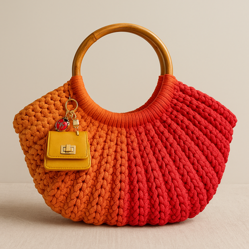 Fiore di Fuoco – Hand-Crocheted Bag by NUBEA