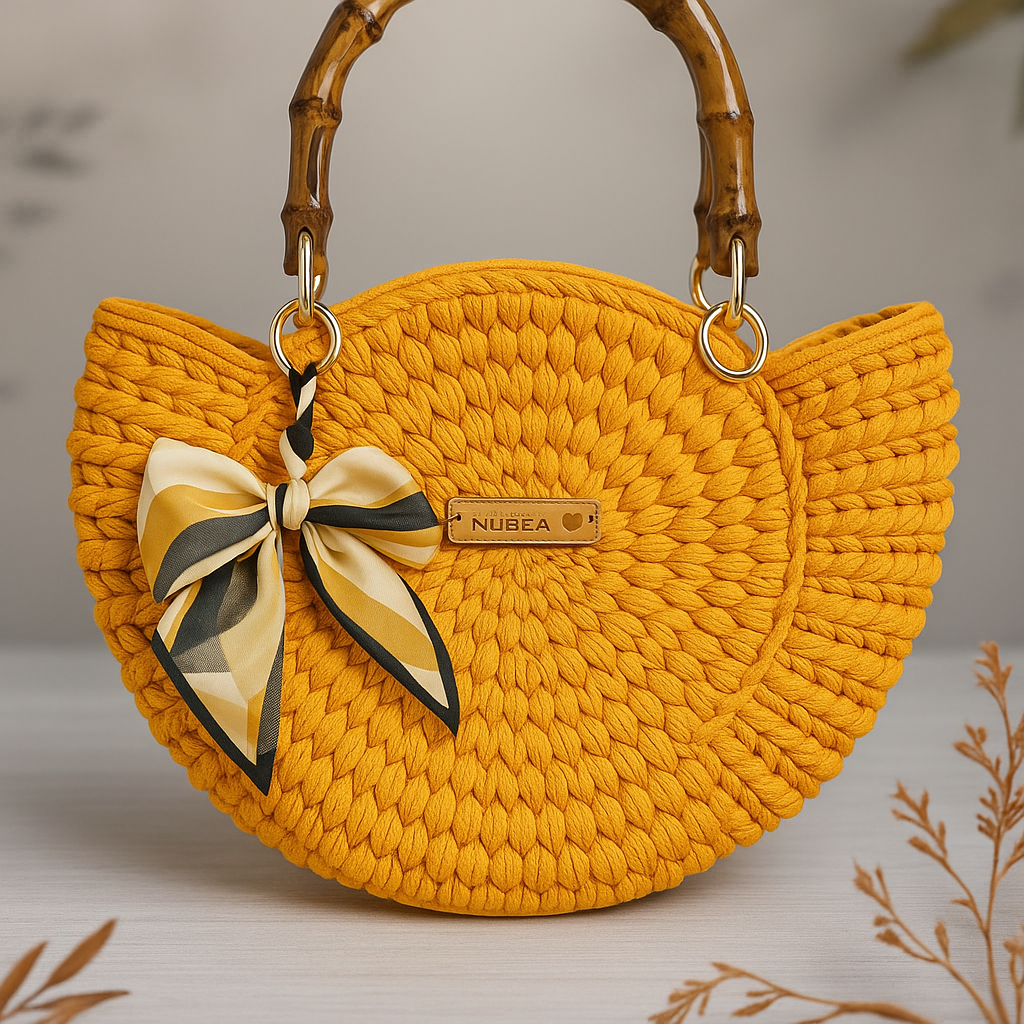Solea di Capri – Hand-Crocheted Round bag by NUBEA